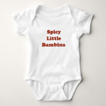 Pittige Kleine Bambina Grappige Italiaanse Baby T-