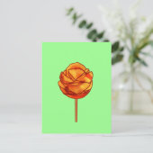 Pittige Mango Aan Een Stokje Briefkaart (Staand voorkant)