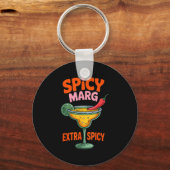 Pittige marg extra cinco de mayo zomer pub bar sleutelhanger (Voorkant)
