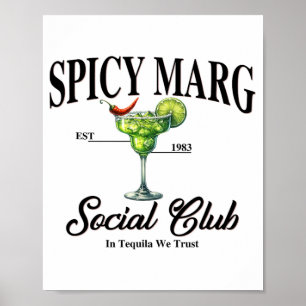 Pittige Margarita Opgericht in 1983 Sociale Club I Poster