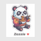 Pittige Noedel Panda Sticker (Vel)