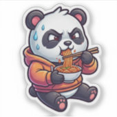 Pittige Noedel Panda Sticker (Voorkant)