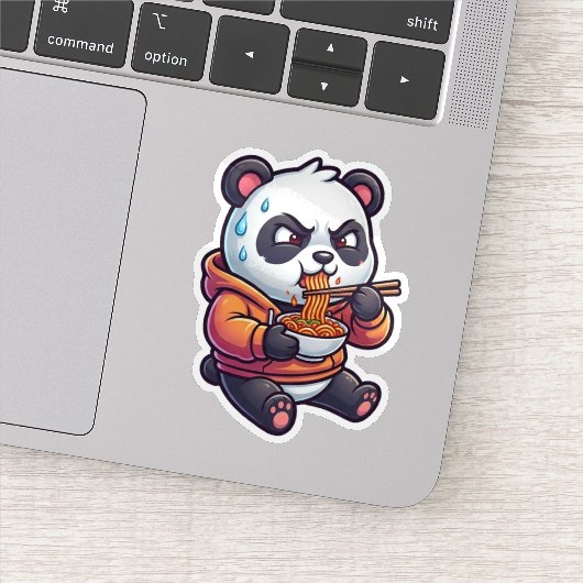 Pittige Noedel Panda Sticker (Detail)