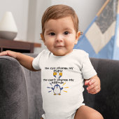 Pittige pinguïn met attitude baby body romper