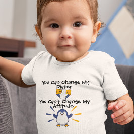 Pittige pinguïn met attitude baby body romper