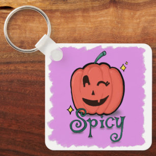 Pittige Pompoen Specerij Sleutelhanger