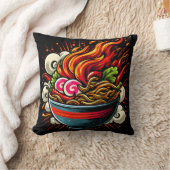 Pittige Ramen Japanse Noodle Straatkunst Kussen (Deken)