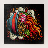 Pittige Ramen Japanse Noodle Straatkunst Legpuzzel (Horizontaal)