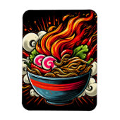 Pittige Ramen Japanse Noodle Straatkunst Magneet (Verticaal)