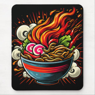 Pittige Ramen Japanse Noodle Straatkunst Muismat
