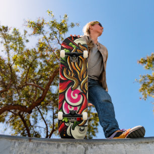 Pittige Ramen Japanse Noodle Straatkunst Persoonlijk Skateboard