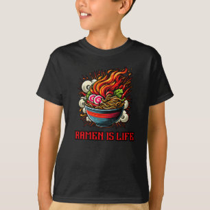 Pittige Ramen Japanse Noodle Straatkunst T-shirt