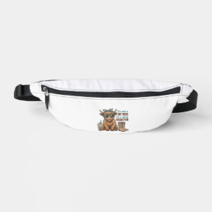 Pittige Ramp Hoogland Koe Koffie Western T-shirt D Heuptasje