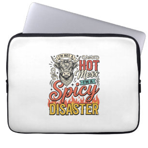 Pittige ramp Hoogland Koe Vintage Western T-shirt Laptop Sleeve
