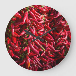 Pittige rode chili in de stad Kalocsa Grote Klok