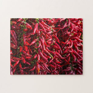 Pittige rode chili in de stad Kalocsa Legpuzzel