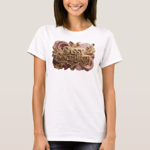 Pittige Rode SASSY VANAF DE GEBOORTE Shirt Ontwerp