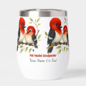 pittige roodharige specht (Achterkant)