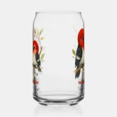 pittige roodharige specht blikvorm glas (Rechts)