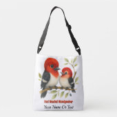 pittige roodharige specht crossbody tas (Achterkant)