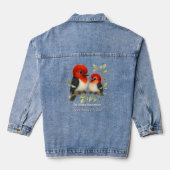pittige roodharige specht denim jacket (Achterkant)