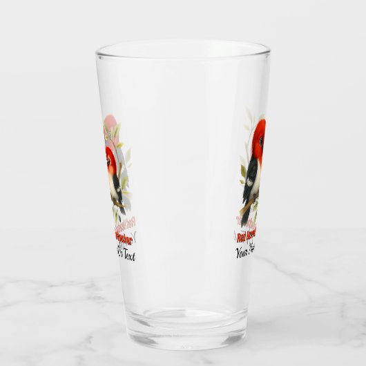 pittige roodharige specht glas (Links)