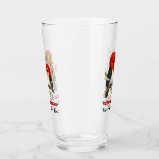 pittige roodharige specht glas (Rechts)