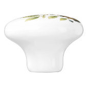 pittige roodharige specht keramische knop (Zijkant)