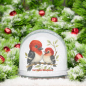 pittige roodharige specht sneeuwbol (Kerstmis)