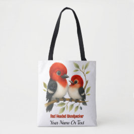 pittige roodharige specht tote bag