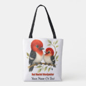 pittige roodharige specht tote bag (Achterkant)