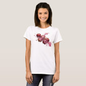 Pittige Roze Abstracte Apple Custom T-shirt (Voorkant volledig)