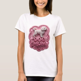 Pittige Roze HOND MOEDER Custom T-shirt