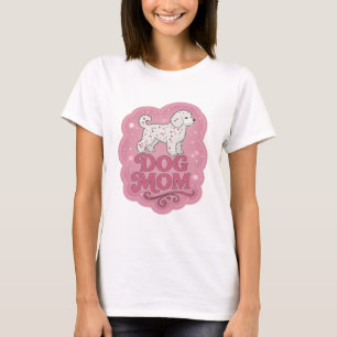 Pittige Roze HOND MOEDER Statement Ontwerp T-shirt