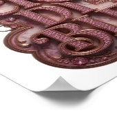 Pittige Roze INCREDIBLE Statement Ontwerp Poster (Hoek)