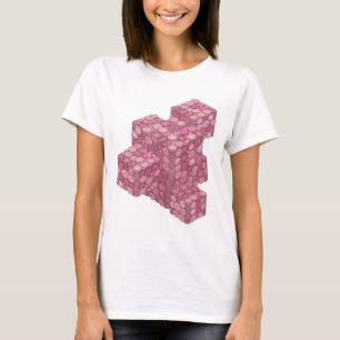Pittige Roze ROZE MUNT TOREN Grafisch ontwerp T-shirt