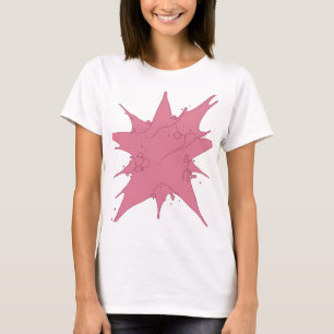Pittige Roze ROZE SPAT Text Ontwerp T-shirt