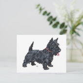 Pittige Scottie Hond Briefkaart (Staand voorkant)