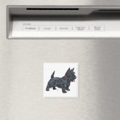 Pittige Scottie-hond Magneet (Insitu (Vaatwasser))