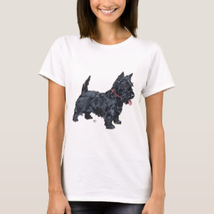 Pittige Scottie-hond T-shirt