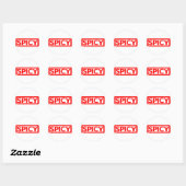 Pittige Stempel Ronde Sticker (Vel)