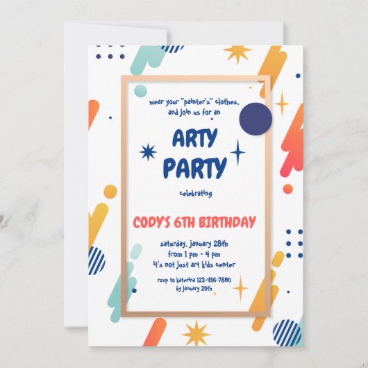 pittige uitnodiging (Voorkant)