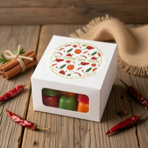 Pittige warme geur handgemaakte was-smeltstukken ronde sticker