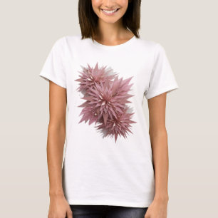 Pittige Zilveren STAR BLOOM Moedige Ontwerp T-shirt