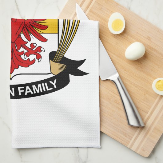 Pittman Family Crest Theedoek (Quarter Fold)