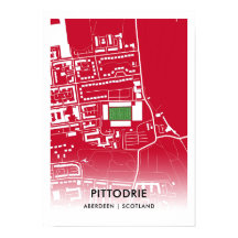 Pittodrie Stadion Poster – Thuisbasis van Aberdeen