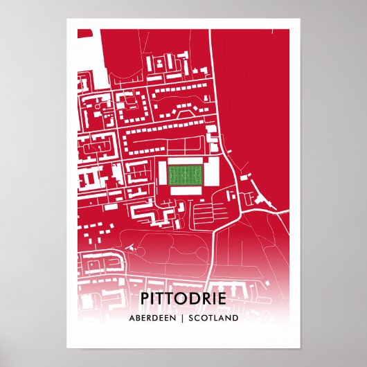 Pittodrie Stadion Poster – Thuisbasis van Aberdeen (Voorkant)
