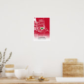 Pittodrie Stadion Poster – Thuisbasis van Aberdeen (Keuken)