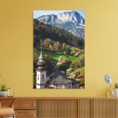 Pittoresk Beierse dorp, Duitsland Canvas Afdruk (Insitu (Woonkamer))