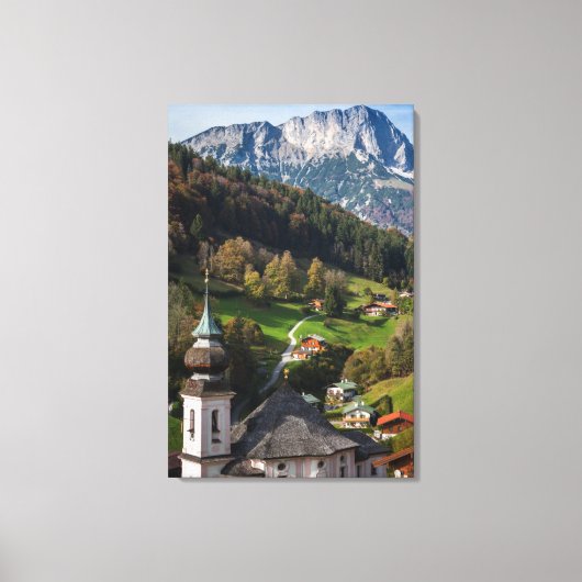 Pittoresk Beierse dorp, Duitsland Canvas Afdruk (Voorkant)